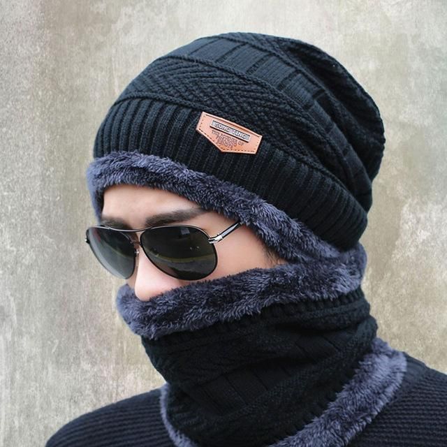 Men & Women Winter Head Cap, Hand Gloves and High Neck (3 in 1 Pack)