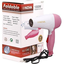Load image into Gallery viewer, Professional Electric foldable hair dryer machine for girls/men/women comes with 2 speeds fashion hair style machine portable 1000 watt hair dryer
