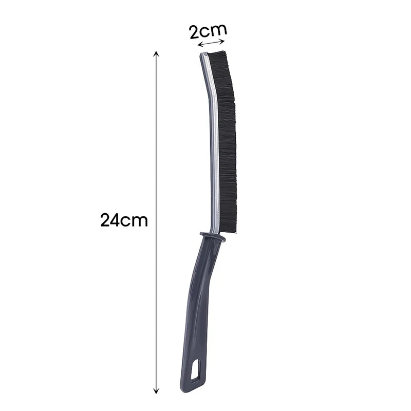 Set of 2 Floor Grout Black Cleaner Brushes Household Tile Joints Scrubber Stiff Bristles Small Tile Grout Cleaning Brush Window Groove Gap Clean