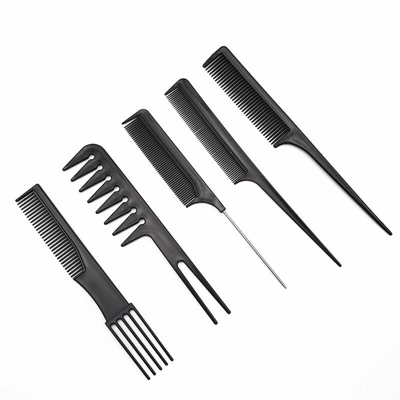 Pack of 10-Professional Hairdressing Combs For Women & Men Stylist Anti-static Hairdressing Combs Multifunctional Barber Set