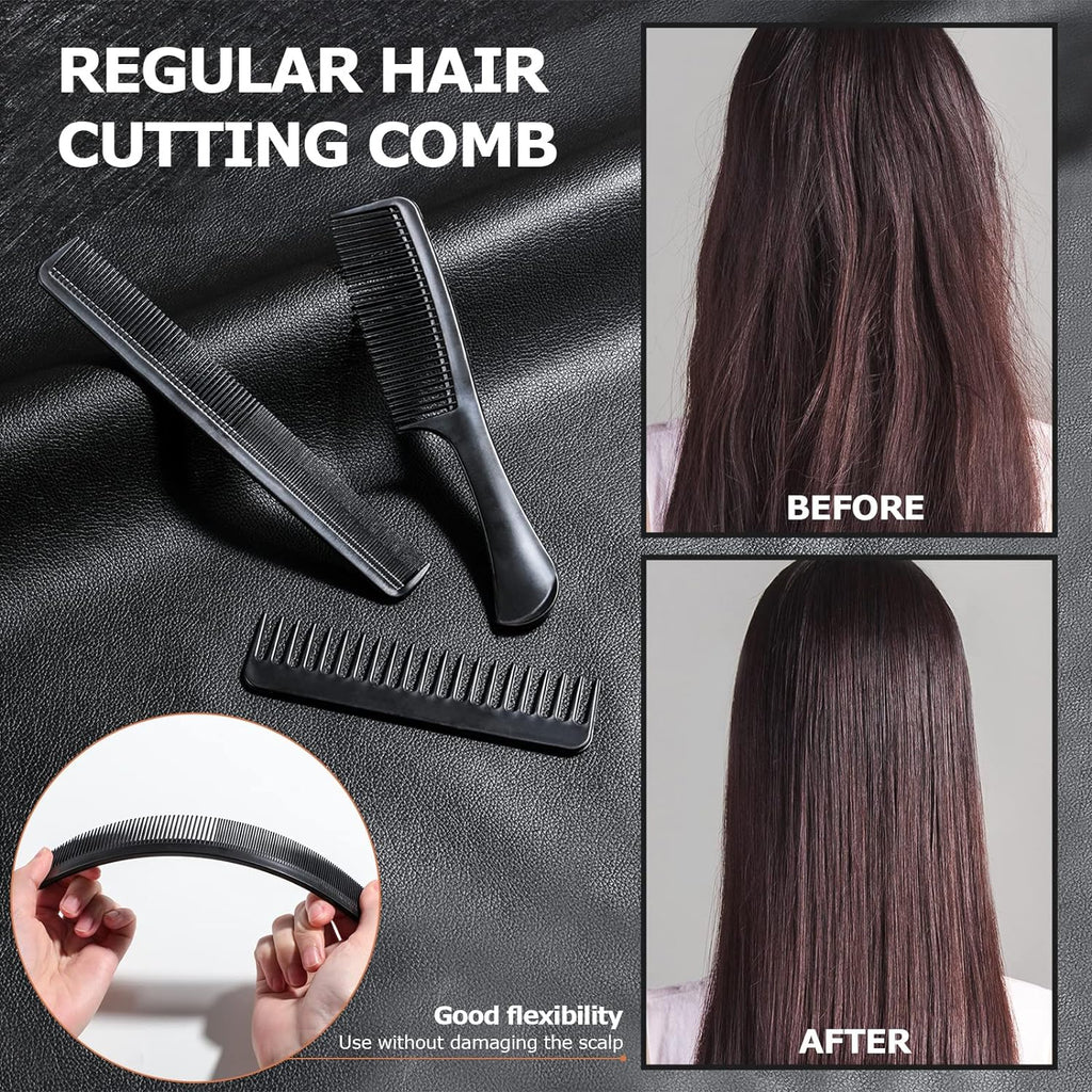 Pack of 10-Professional Hairdressing Combs For Women & Men Stylist Anti-static Hairdressing Combs Multifunctional Barber Set