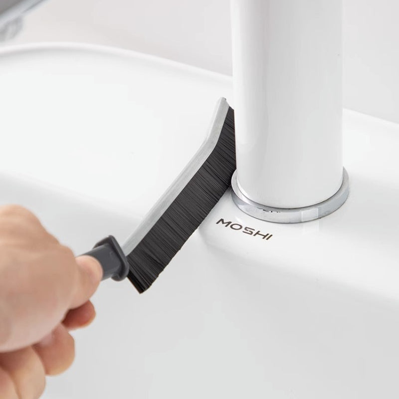 Set of 2 Floor Grout Black Cleaner Brushes Household Tile Joints Scrubber Stiff Bristles Small Tile Grout Cleaning Brush Window Groove Gap Clean