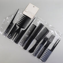 Load image into Gallery viewer, Pack of 10-Professional Hairdressing Combs For Women &amp; Men Stylist Anti-static Hairdressing Combs Multifunctional Barber Set