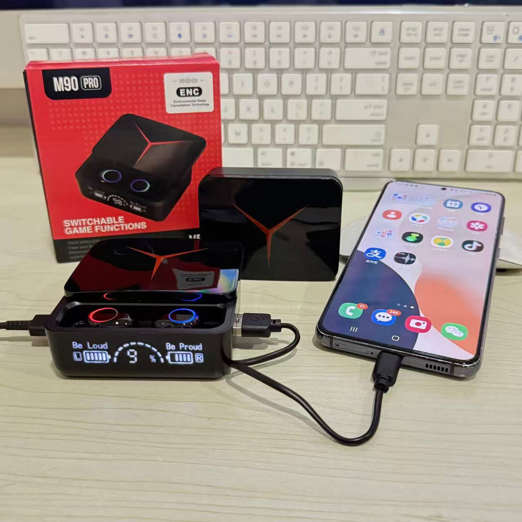 M10 TWS Bluetooth 5.3 Headphones 3500mAh M10 Black Pro Bluetooth, 5.1 Model Charging Box Wireless Earphones With Mic 9D Stereo Sports Waterproof Earbuds Headset