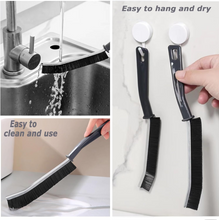 Load image into Gallery viewer, Set of 2 Floor Grout Black Cleaner Brushes Household Tile Joints Scrubber Stiff Bristles Small Tile Grout Cleaning Brush Window Groove Gap Clean