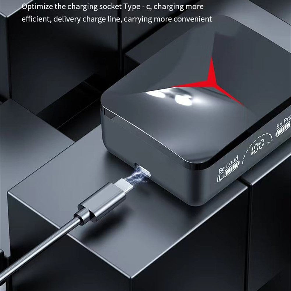 M10 TWS Bluetooth 5.3 Headphones 3500mAh M10 Black Pro Bluetooth, 5.1 Model Charging Box Wireless Earphones With Mic 9D Stereo Sports Waterproof Earbuds Headset