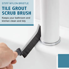 Load image into Gallery viewer, Set of 2 Floor Grout Black Cleaner Brushes Household Tile Joints Scrubber Stiff Bristles Small Tile Grout Cleaning Brush Window Groove Gap Clean