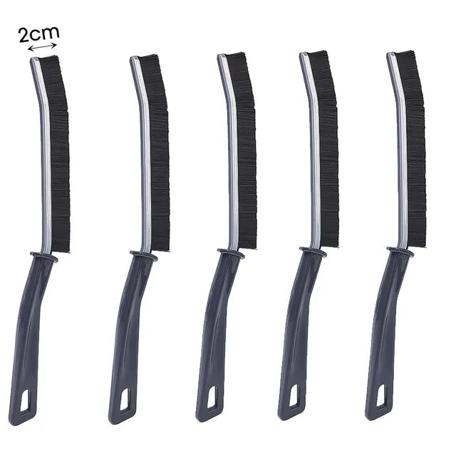 Set of 2 Floor Grout Black Cleaner Brushes Household Tile Joints Scrubber Stiff Bristles Small Tile Grout Cleaning Brush Window Groove Gap Clean
