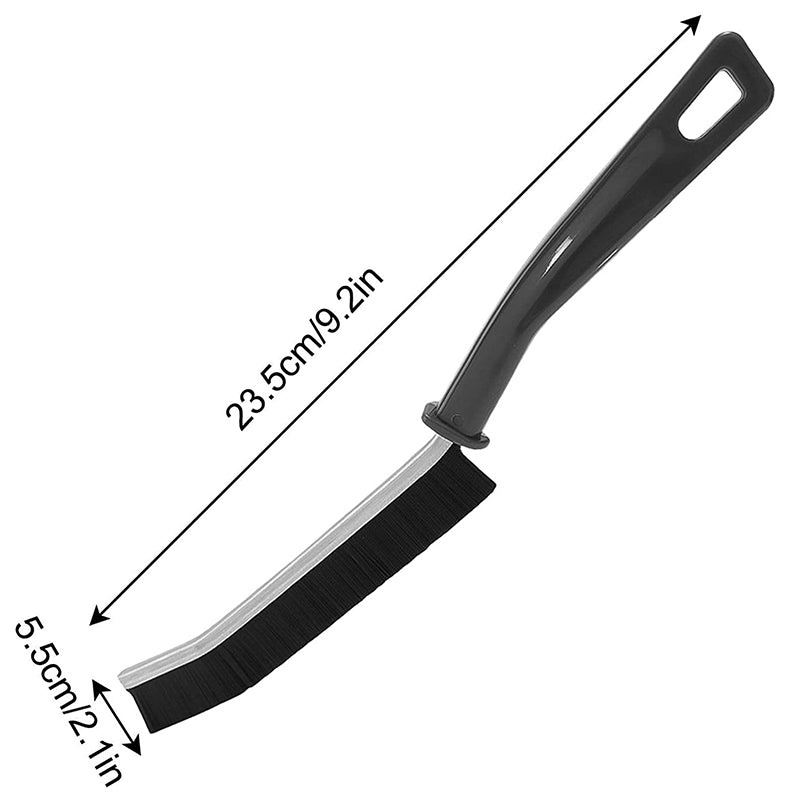 Set of 2 Floor Grout Black Cleaner Brushes Household Tile Joints Scrubber Stiff Bristles Small Tile Grout Cleaning Brush Window Groove Gap Clean