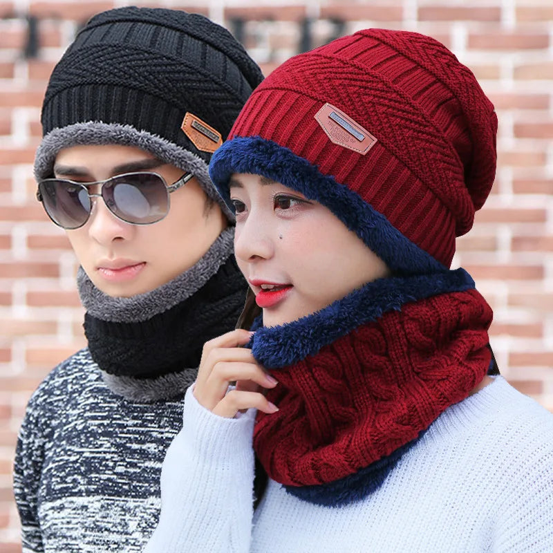 Men & Women Winter Head Cap, Hand Gloves and High Neck (3 in 1 Pack)