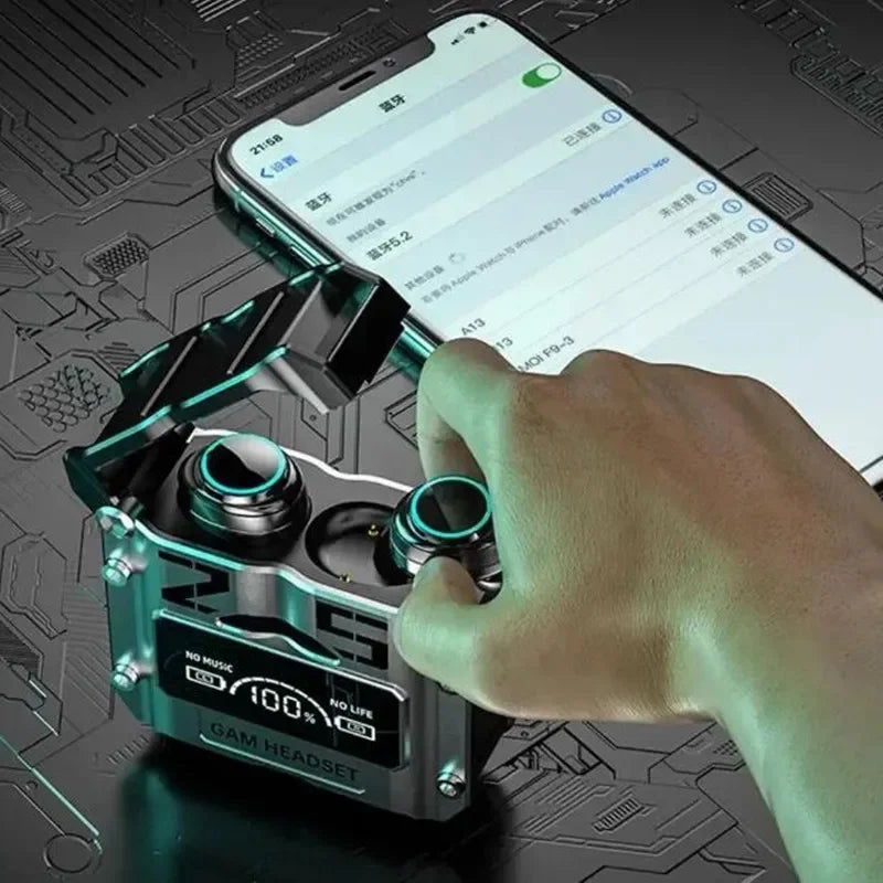 M10 TWS Bluetooth 5.3 Headphones 3500mAh M10 Black Pro Bluetooth, 5.1 Model Charging Box Wireless Earphones With Mic 9D Stereo Sports Waterproof Earbuds Headset