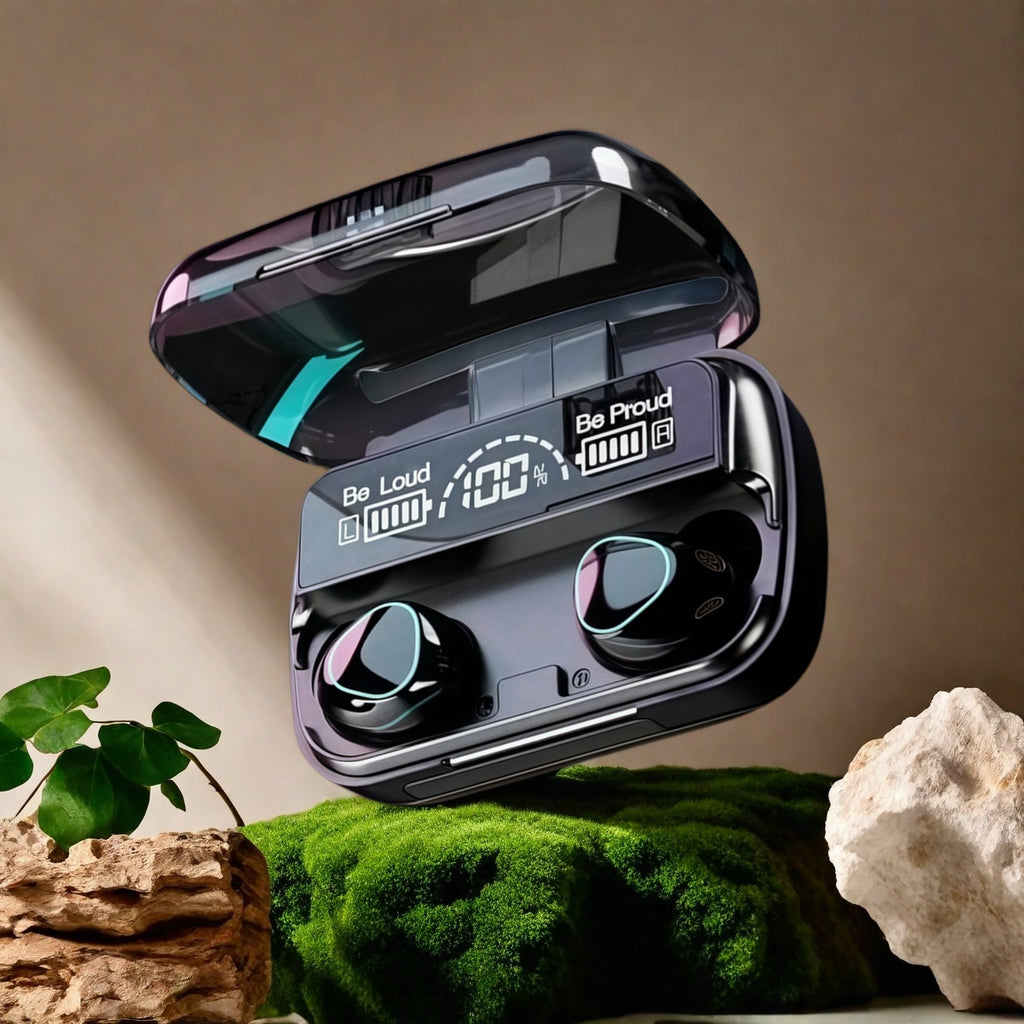 M10 TWS Bluetooth 5.3 Headphones 3500mAh M10 Black Pro Bluetooth, 5.1 Model Charging Box Wireless Earphones With Mic 9D Stereo Sports Waterproof Earbuds Headset