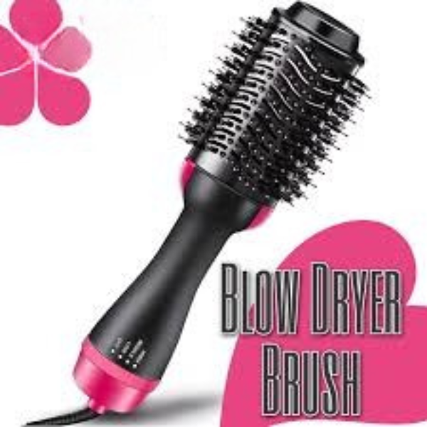 3 Featured (1) Purple Hair Straightener Comb & (1) Black Straight Hair Comb, Hot Air Brush Electric Hair Dryer Blower Straightening Curling Hairdryer Brush Hair Roller Styling.