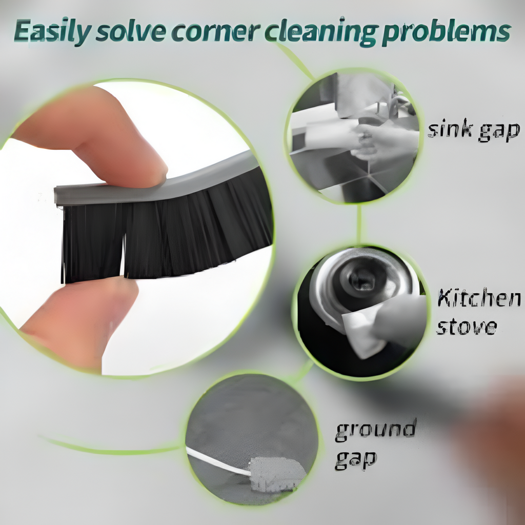 Set of 2 Floor Grout Black Cleaner Brushes Household Tile Joints Scrubber Stiff Bristles Small Tile Grout Cleaning Brush Window Groove Gap Clean