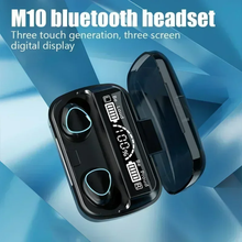 Load image into Gallery viewer, M10 TWS Bluetooth 5.3 Headphones 3500mAh M10 Black Pro Bluetooth, 5.1 Model Charging Box Wireless Earphones With Mic 9D Stereo Sports Waterproof Earbuds Headset