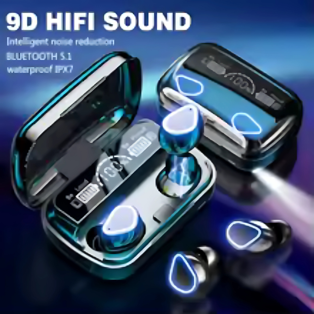 M10 TWS Bluetooth 5.3 Headphones 3500mAh M10 Black Pro Bluetooth, 5.1 Model Charging Box Wireless Earphones With Mic 9D Stereo Sports Waterproof Earbuds Headset