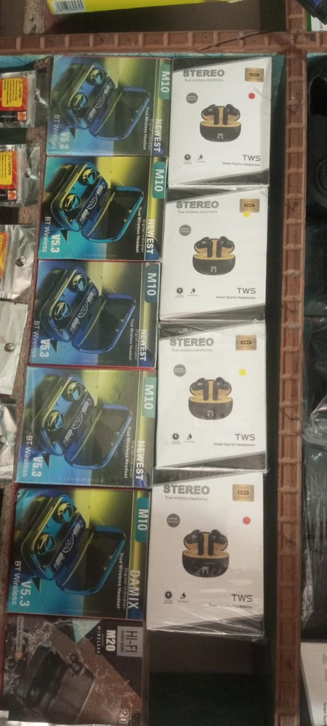 M10 TWS Bluetooth 5.3 Headphones 3500mAh M10 Black Pro Bluetooth, 5.1 Model Charging Box Wireless Earphones With Mic 9D Stereo Sports Waterproof Earbuds Headset