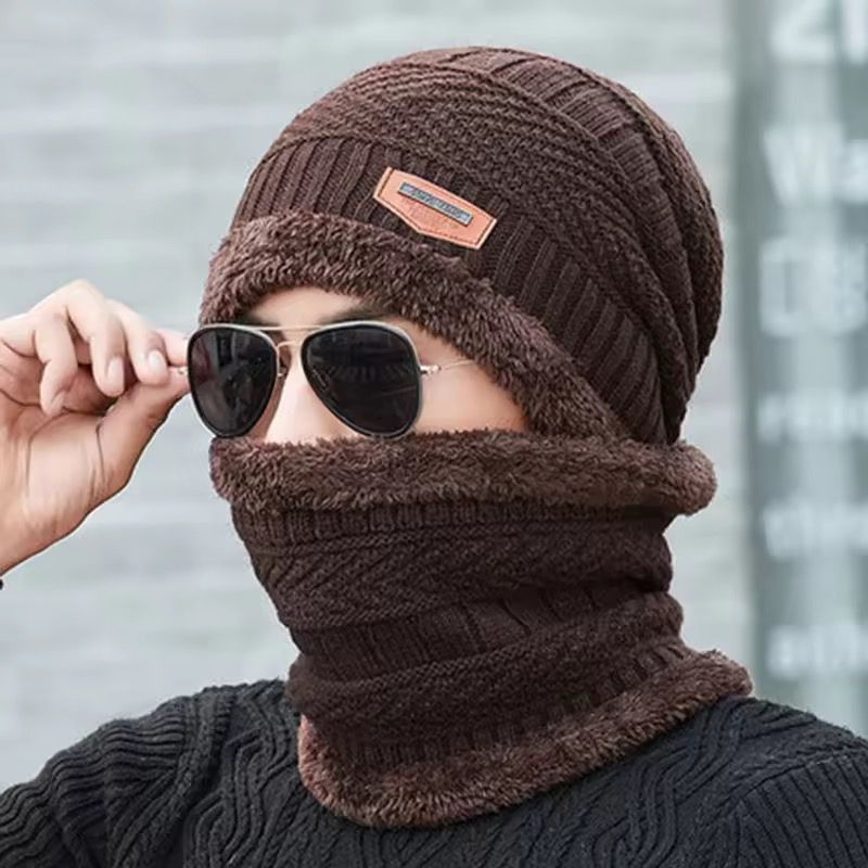 Men & Women Winter Head Cap, Hand Gloves and High Neck (3 in 1 Pack)
