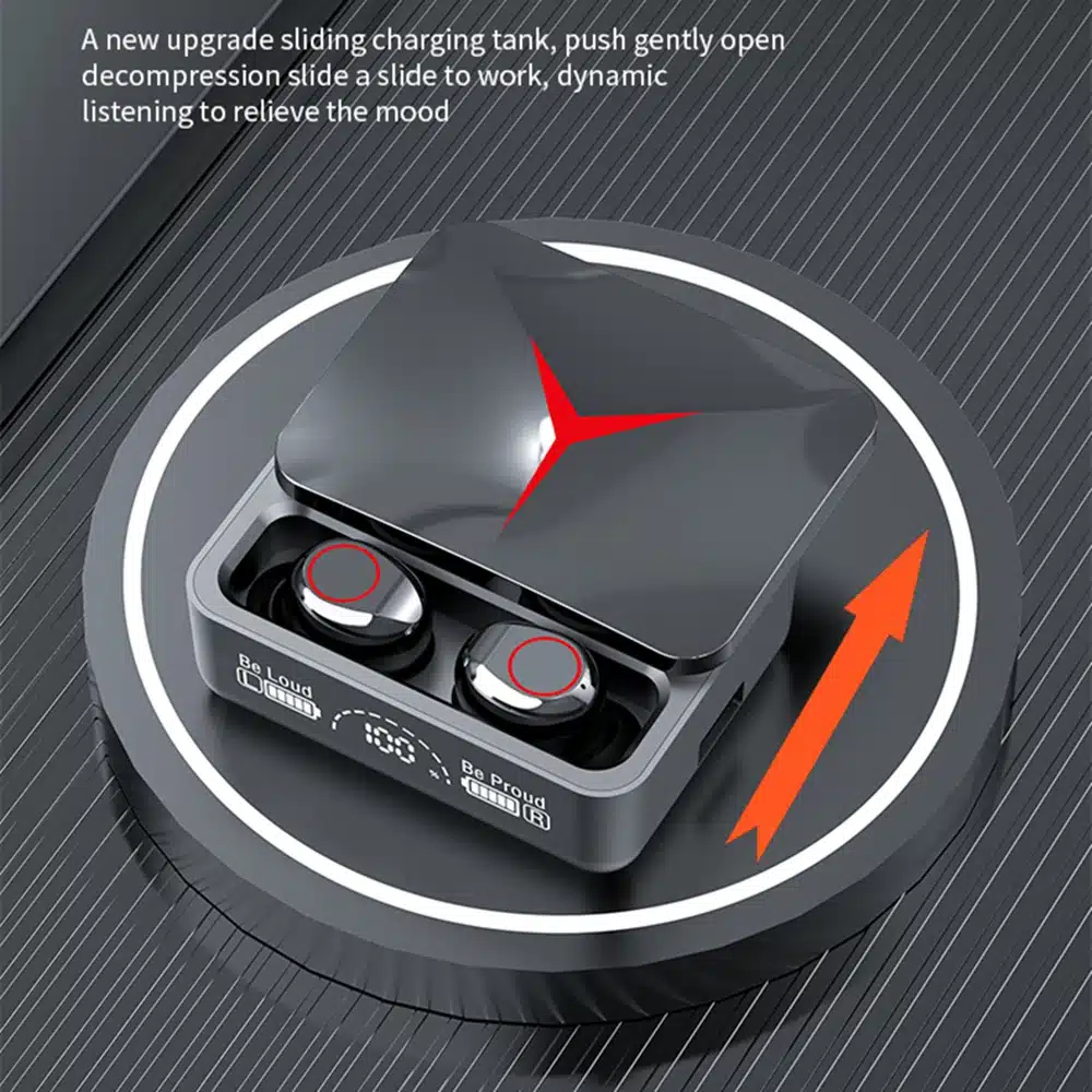 M10 TWS Bluetooth 5.3 Headphones 3500mAh M10 Black Pro Bluetooth, 5.1 Model Charging Box Wireless Earphones With Mic 9D Stereo Sports Waterproof Earbuds Headset