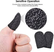 Gaming Finger Thumb Sleeve Glov Ideal For PUBG and Free Fire Sweat Proof Non-Scratch Sensitive for Touch Screen Gaming.