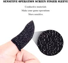 Gaming Finger Thumb Sleeve Glov Ideal For PUBG and Free Fire Sweat Proof Non-Scratch Sensitive for Touch Screen Gaming.