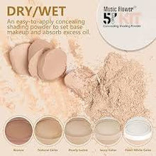 Load image into Gallery viewer, Pack Of 01 – 5 In 1 | Multi-shade Face Powder Palette With Mirror | Compact Makeup Kit For All Skin Tones | Natural Finish &amp; Easy Blending